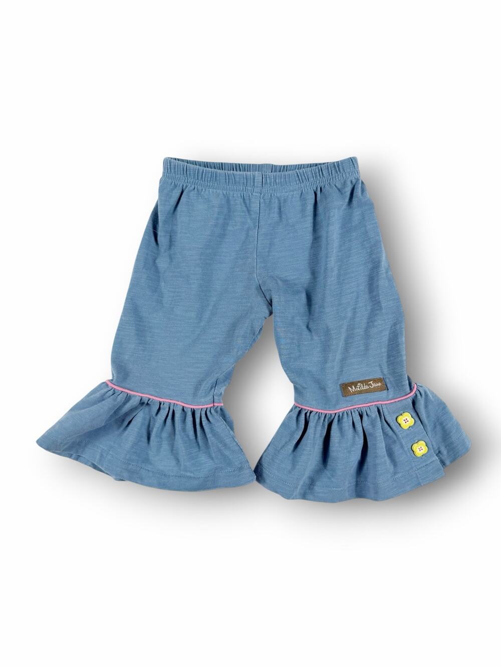 Matilda Jane Bright Lights Big Ruffles Pants Blue 6-12 Months